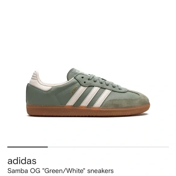 Adidas Samba OG in Olive and Cream - Picture 1 of 3
